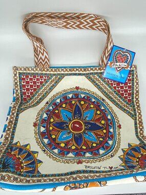 Brighton BELIEVE IN LOVE Tote Bag All You Need Is Love Canvas D30278 NWT